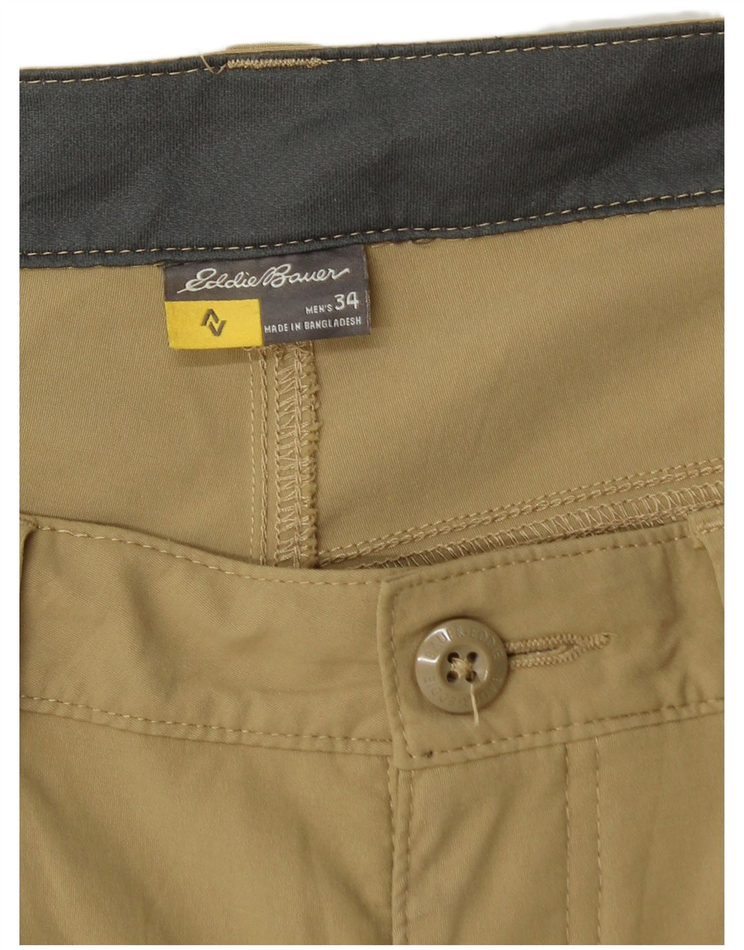 Eddie Bauer Short cargo pour homme W34 Large Kaki Nylon