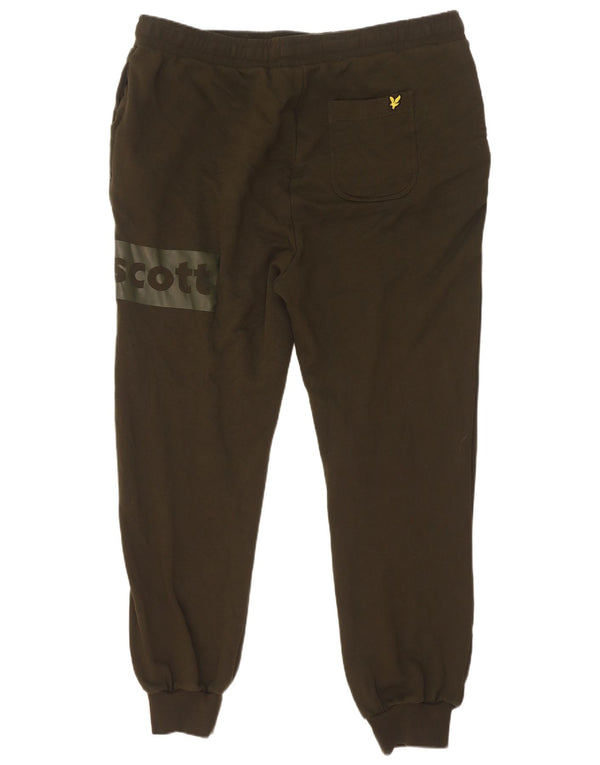 Lyle & Scott Pantalon de Survêtement Graphique pour Homme Joggers 2XL Kaki Coton