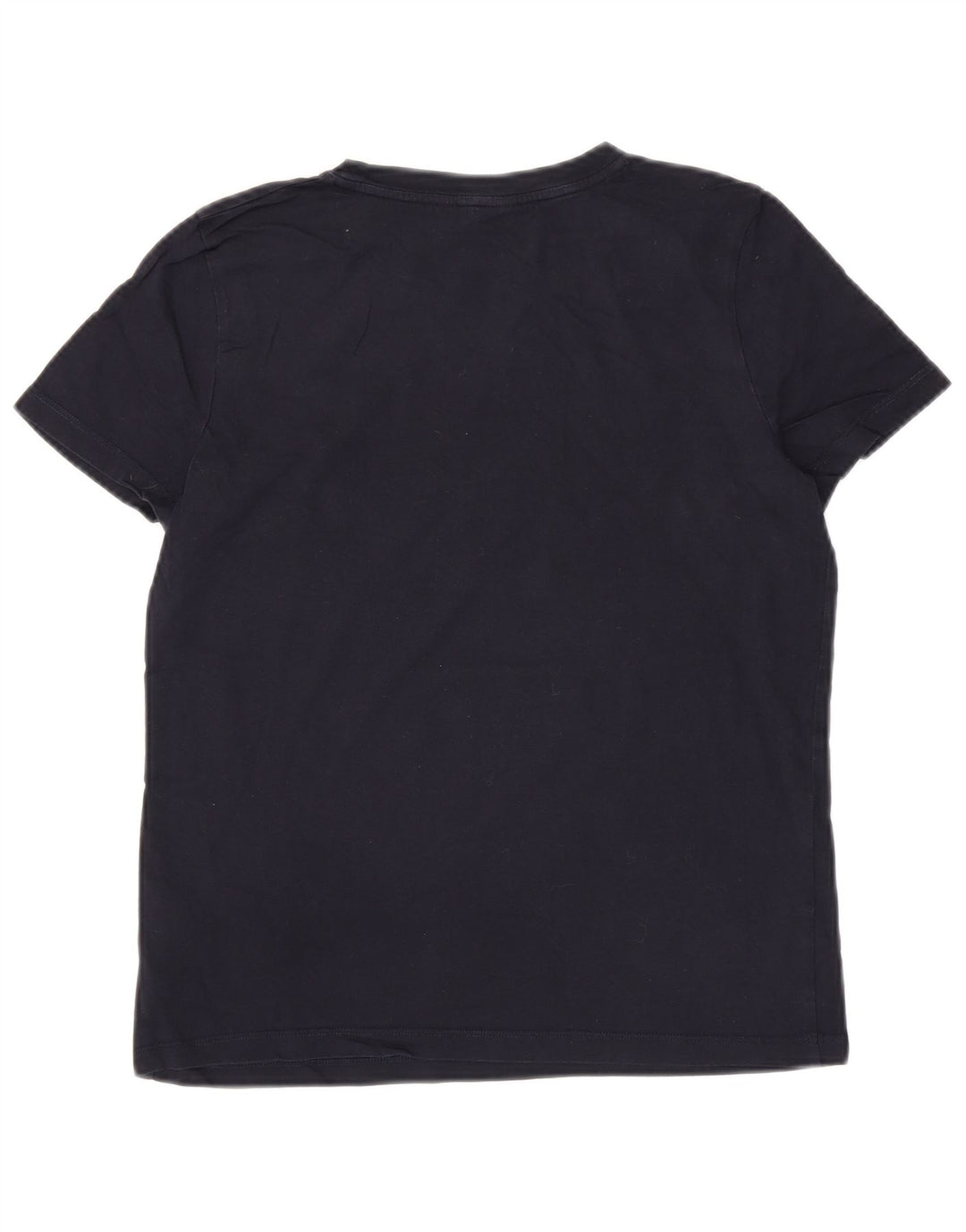 TOMMY HILFIGER T-shirt graphique pour femme UK 12 Bleu marine moyen Coton