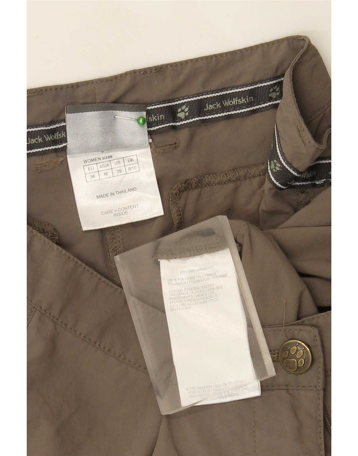 Jack Wolfskin Bermuda Femme UK 8/10 Small W29 Gris Polyamide