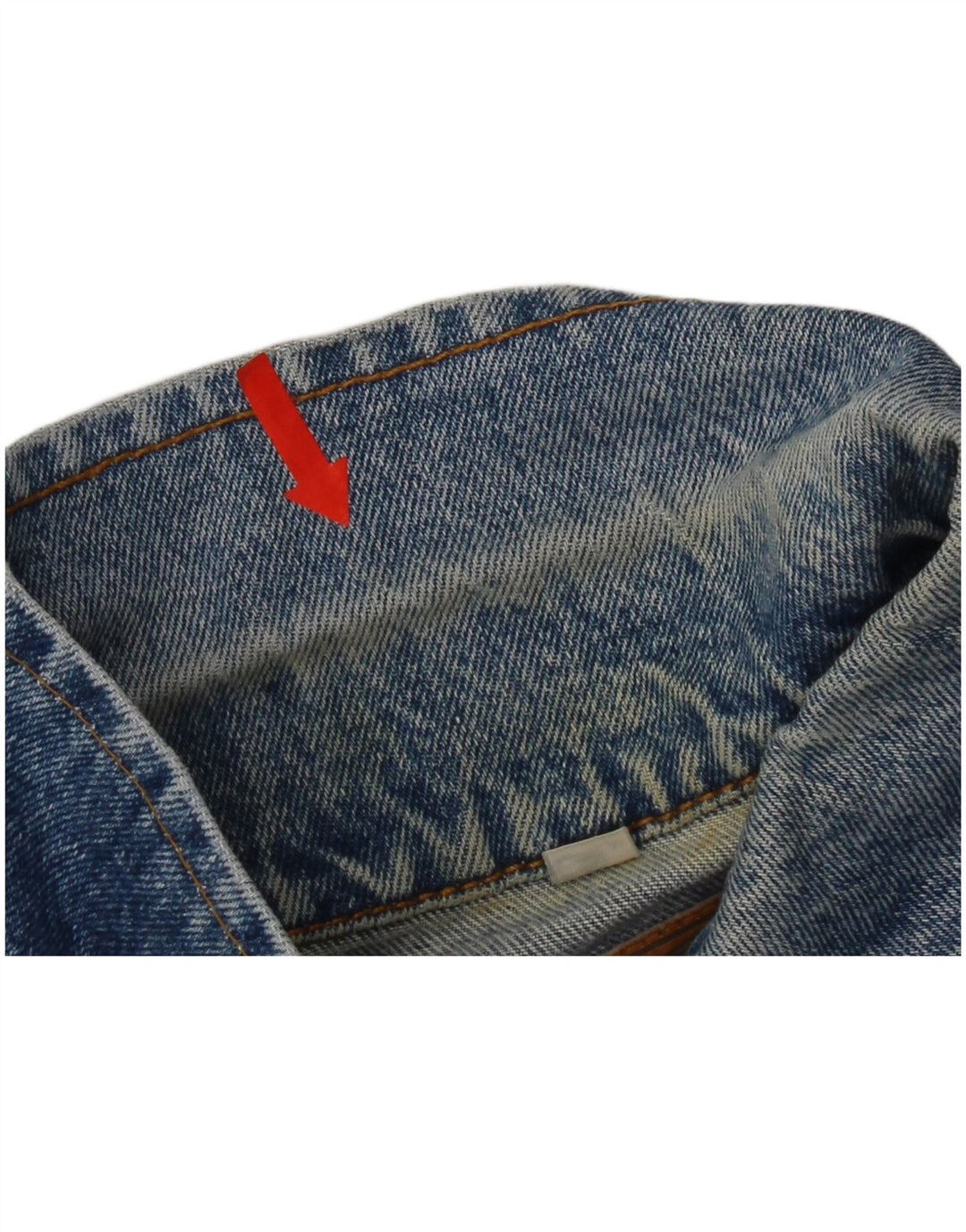 veste en denim homme vintage UK 36 Petit coton bleu