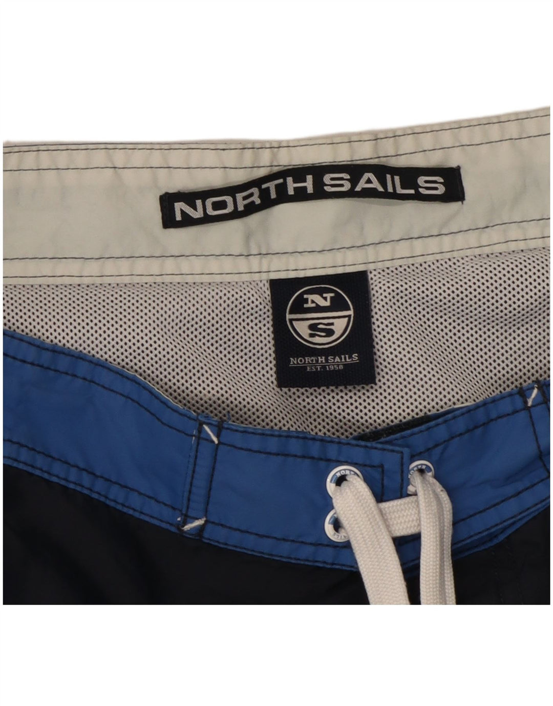 North Sails Short de Bain Graphique Homme Bleu Marine Colorblock