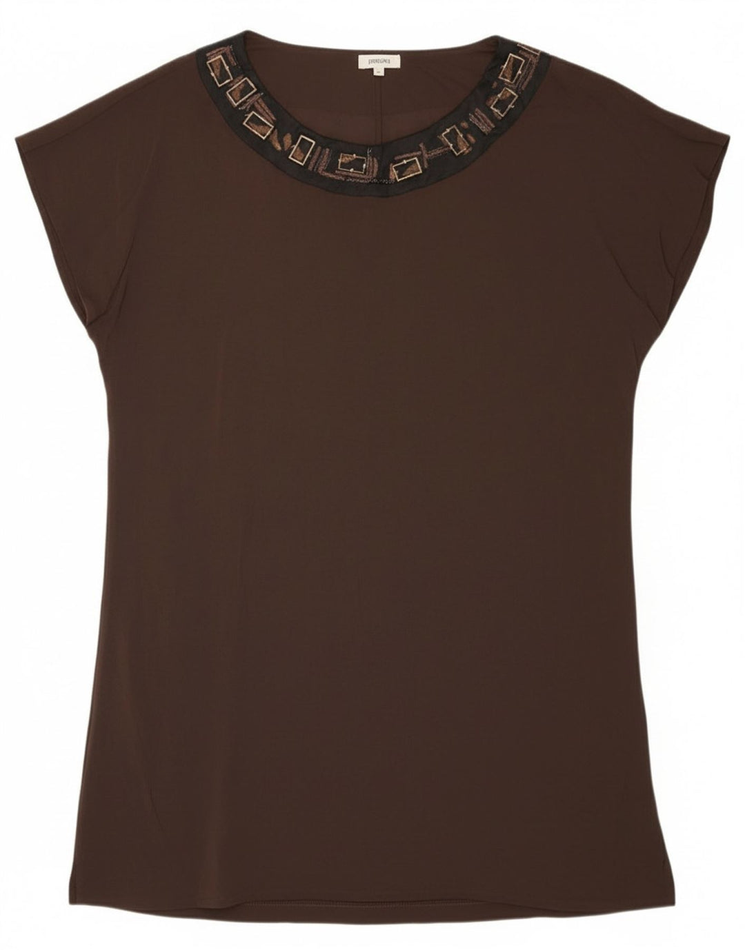 Persona Chemisier Femme Top Taille 23 Viscose Marron Moyen
