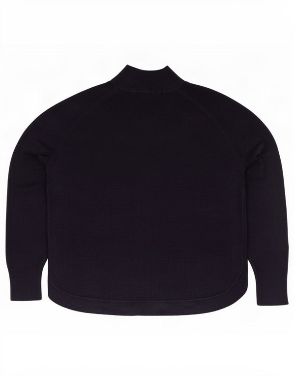 Marks & Spencer Womens Turtle Neck Jumper Sweater UK 18 XL Navy Blue