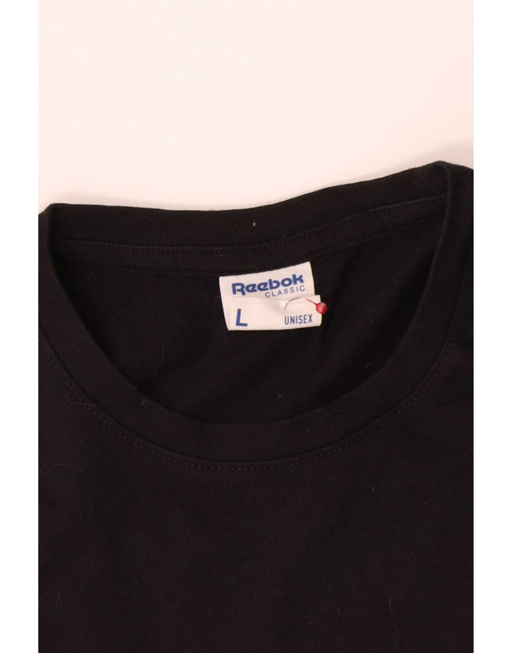 Reebok T-Shirt Graphique Homme Grand Noir Coton