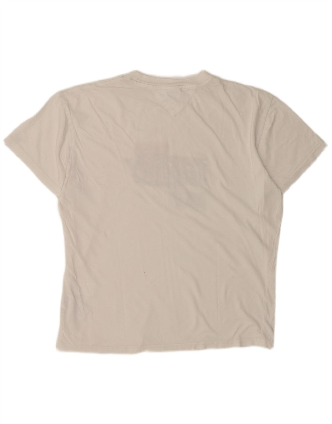 Tommy Hilfiger T-Shirt Graphique Homme Blanc Moyen Coton