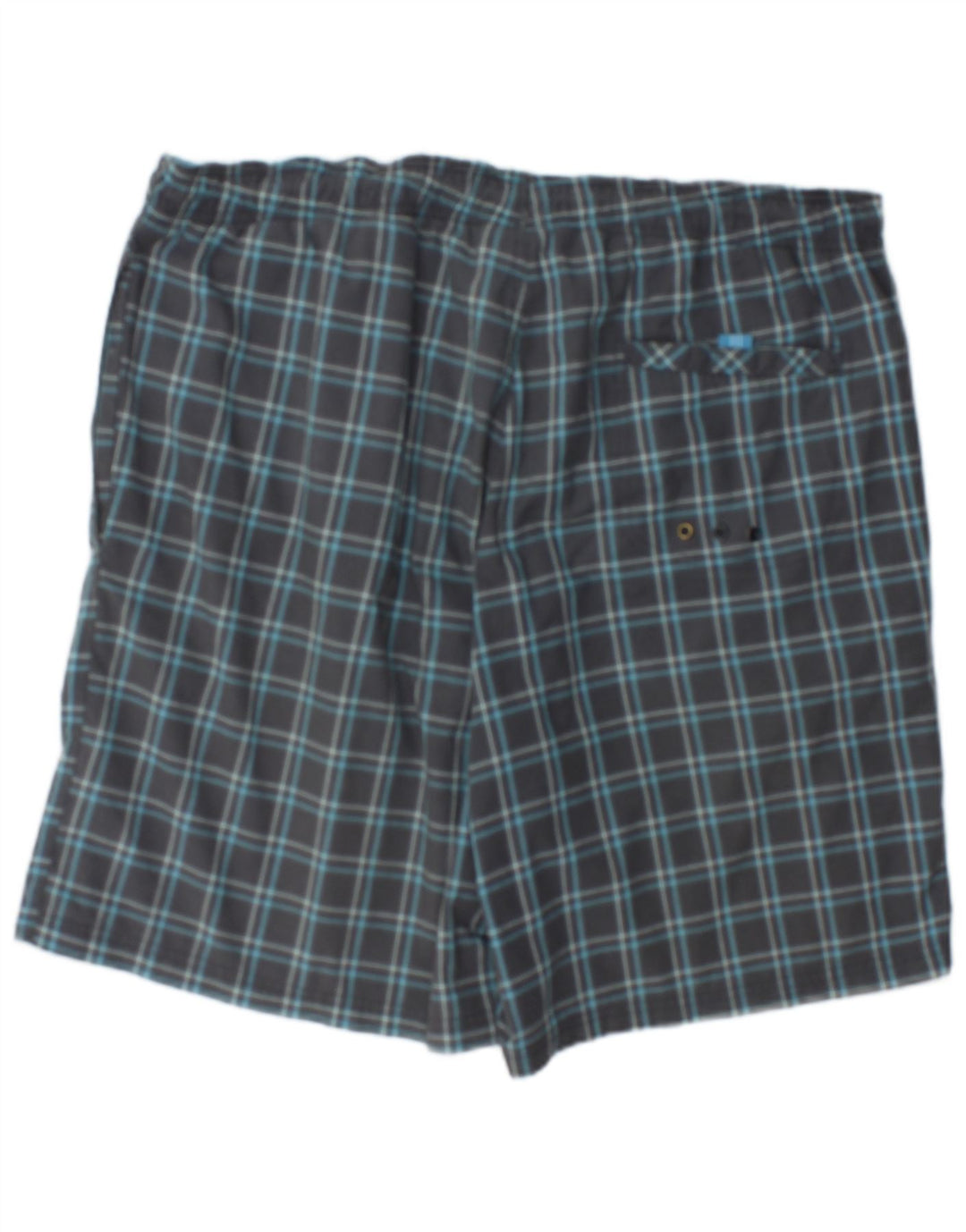 Adidas Short de bain pour homme XL Gris à carreaux Polyester