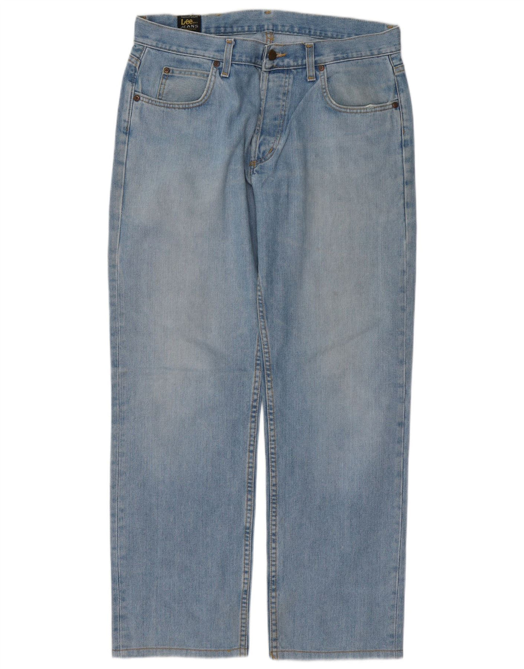 Lee Jean Droit Homme W36 L31 Bleu Coton