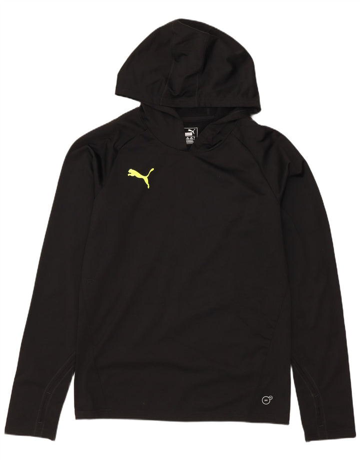 PUMA Haut à capuche à manches longues pour homme Petit noir Polyester