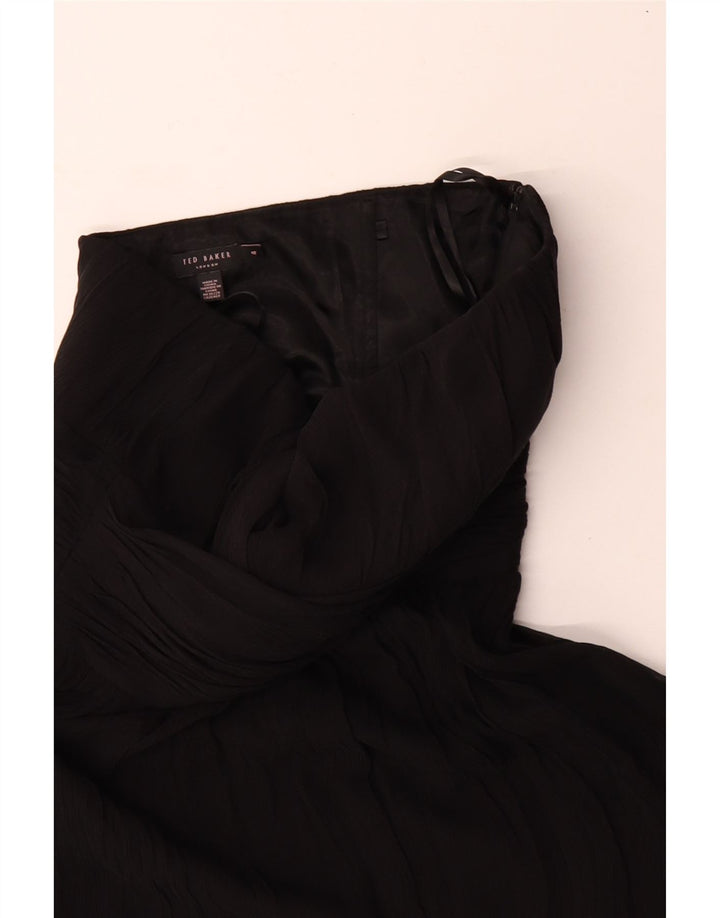 Ted Baker Robe bustier femme taille 4 grande soie noire