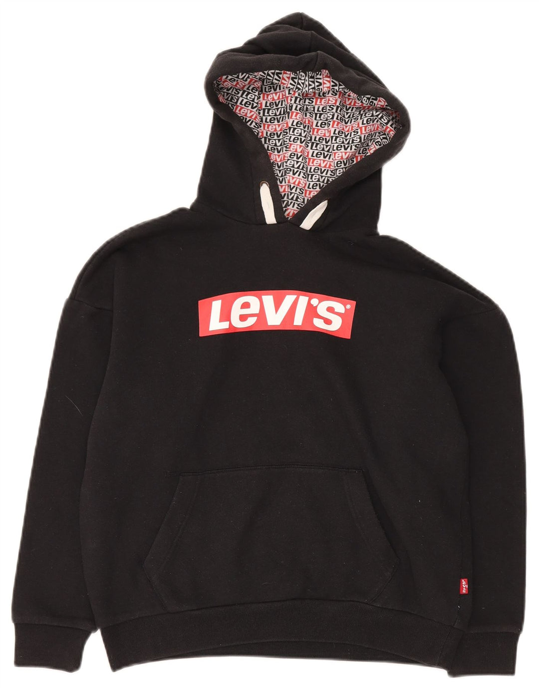 Levi's Pull à capuche graphique pour garçon 11-12 ans Noir Coton