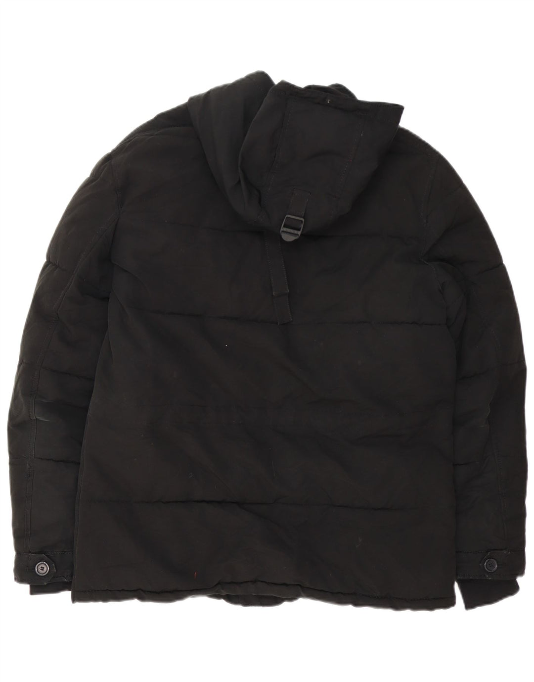 Zara Veste matelassée à capuche pour homme UK 38 Medium Noir