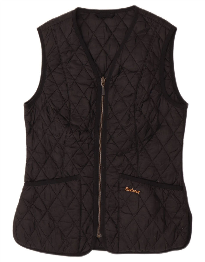 Barbour Gilet matelassé pour femme UK 8 Small Noir Polyamide