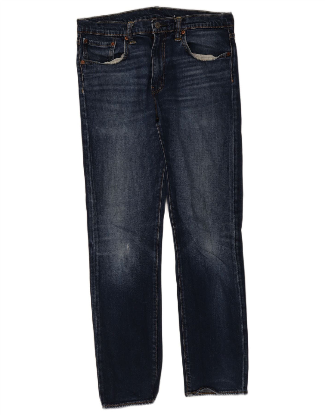Levi's Jean Droit Effet Déchiré W33 L32 Femme Bleu Coton