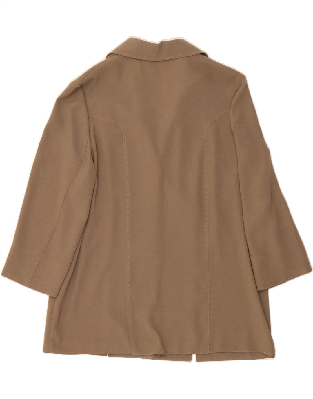 FRANKENWALDER Womens 3/4 Sleeve 3 Button Blazer Jacket EU 42 Large Brown Vintage Frankenwalder and Second-Hand Frankenwalder from Messina Hembry 