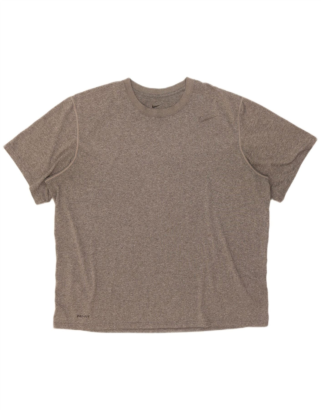 Nike Mens Dri Fit T-Shirt Top 2XL Gris Moucheté Polyester