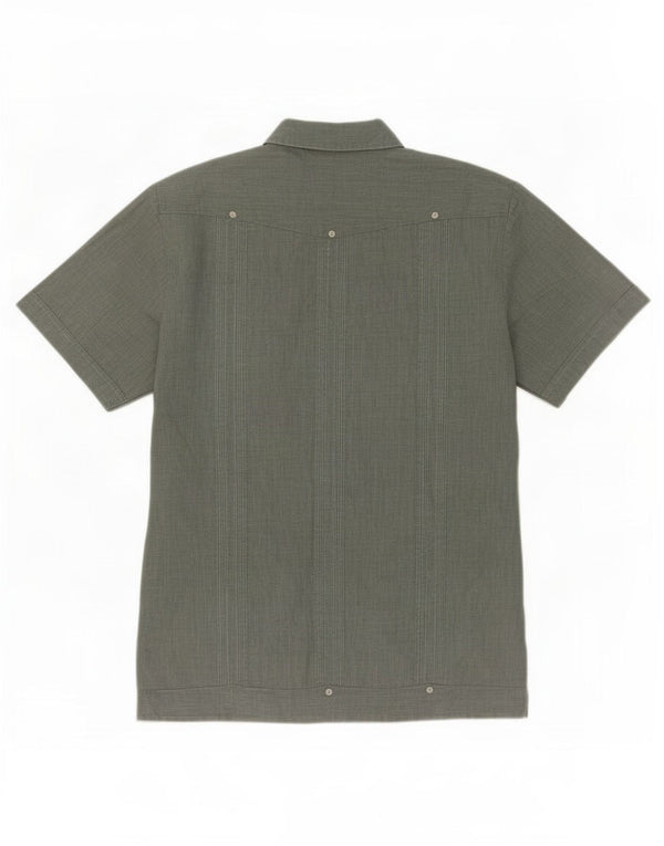 Romani Chemise à manches courtes pour hommes Grand vert Paisley Polyester