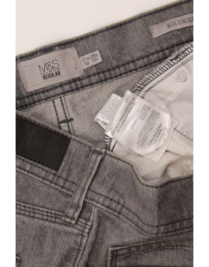 Marks & Spencer Jean droit régulier femme W36 L33 coton gris