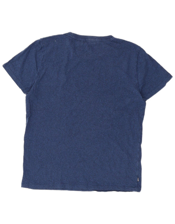 Superdry T-Shirt Homme Top XL Bleu Marine Coton