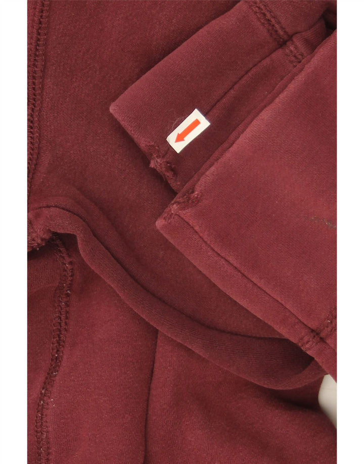 Superdry Sweat-shirt à col boutonné en coton bordeaux moyen pour homme