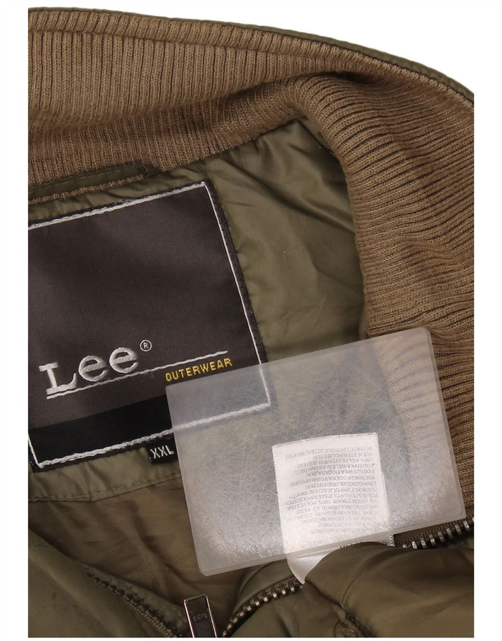 LEE Veste matelassée pour hommes UK 44 2XL Kaki Polyester