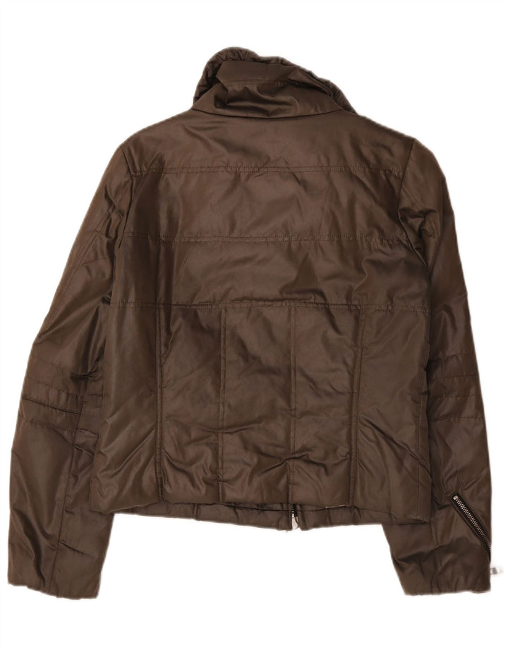 Hogan Femme Veste Rembourrée IT 42 Marron Moyen Polyester