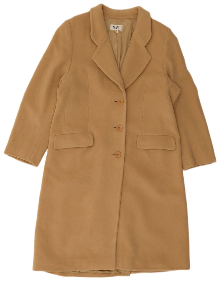 MANI Pardessus Femme IT 46 Large Beige Laine
