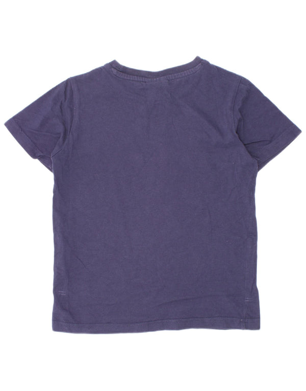 Champion Boys Graphic T-Shirt Top 5-6 ans XS Bleu Marine Coton