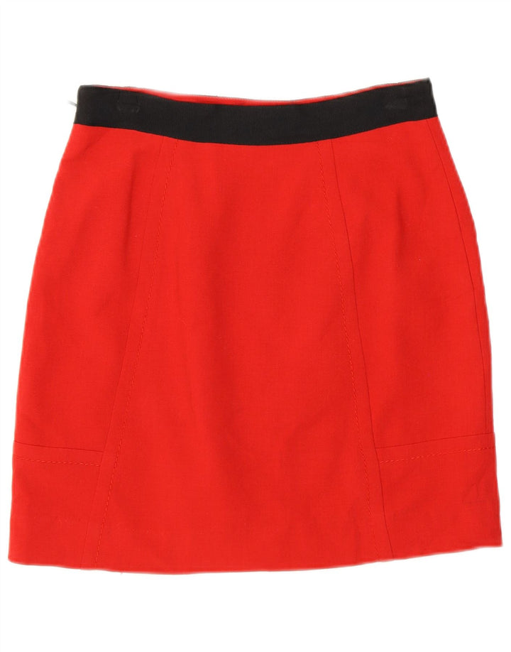Coast Mini-jupe pour femme UK 8 Small W26 Rouge Colourblock Polyester