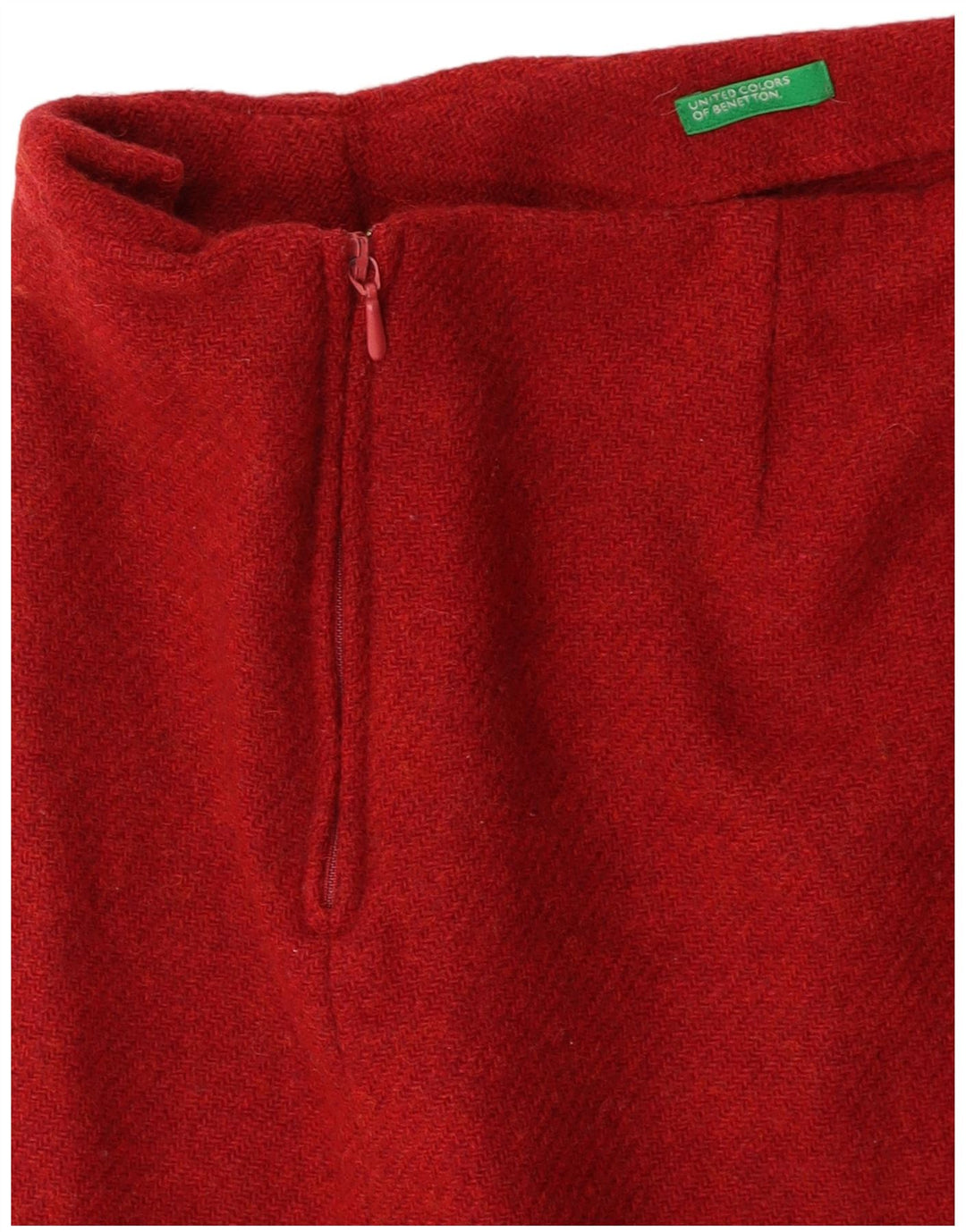 BENETTON Femme Mini Jupe W26 Petit Bordeaux