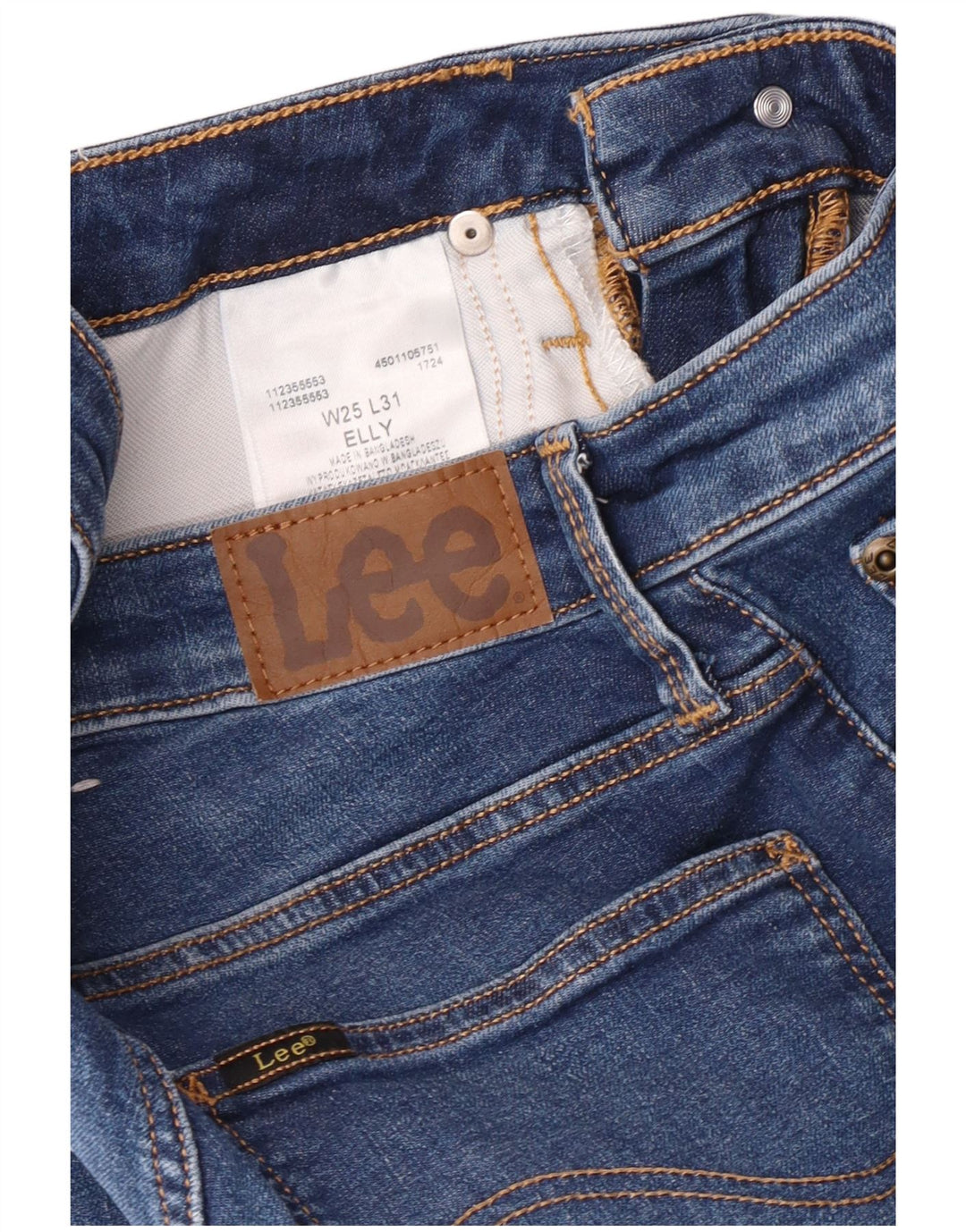 Lee Jean Slim Elly Femme W25 L28 Bleu Coton