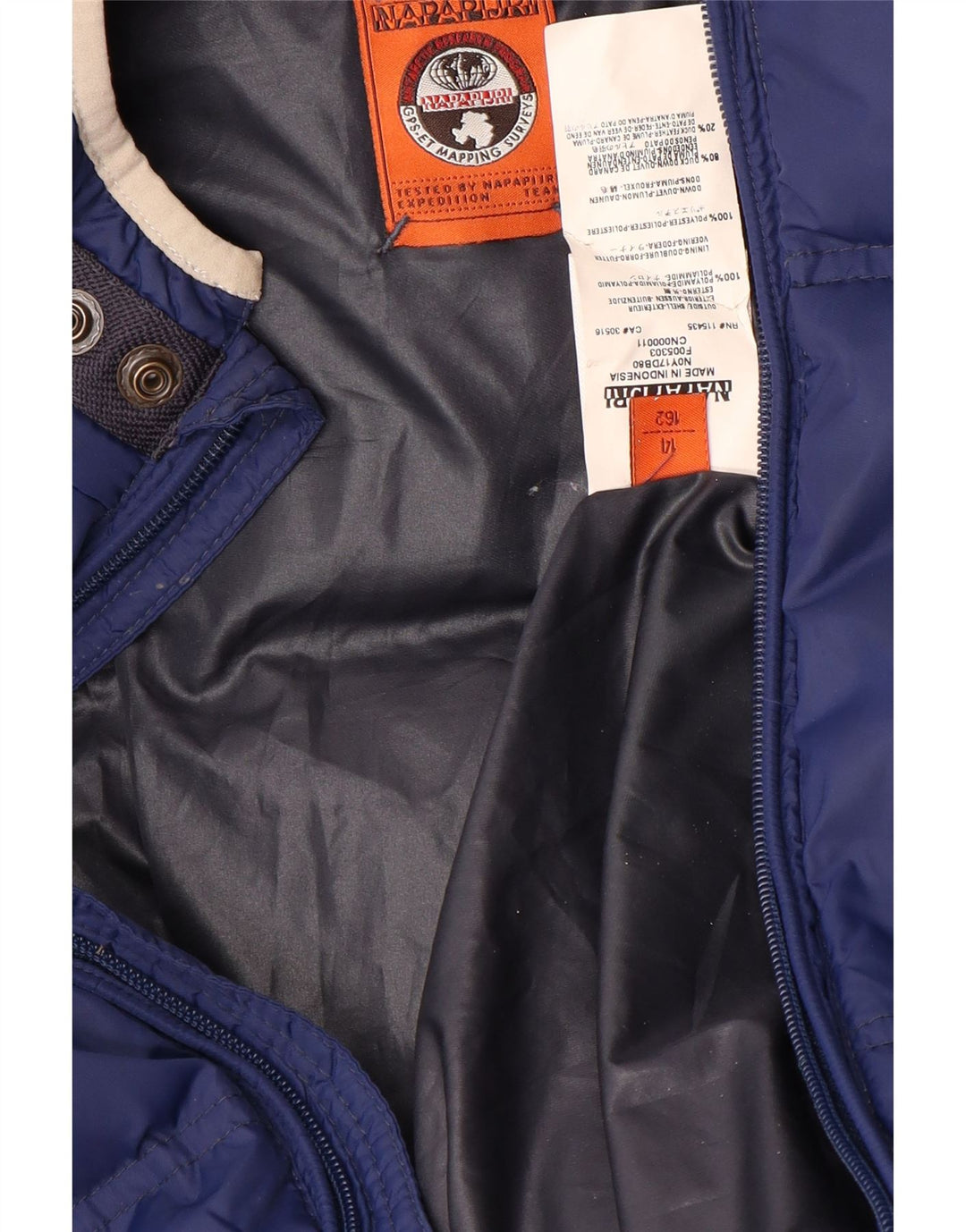 NAPAPIJRI Doudoune à capuche garçon 13-14 ans Bleu Marine Polyamide