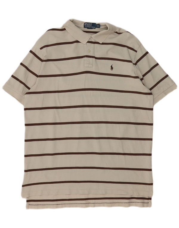 Polo Ralph Lauren Chemise Homme 2XL Coton Rayé Beige