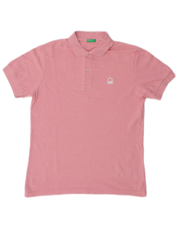 Benetton Polo Garçon 11-12 ans 2XL Rose Coton