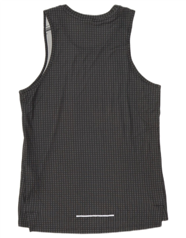 Nike Hommes Dri Fit Débardeur Petit Gris Carreaux Polyester