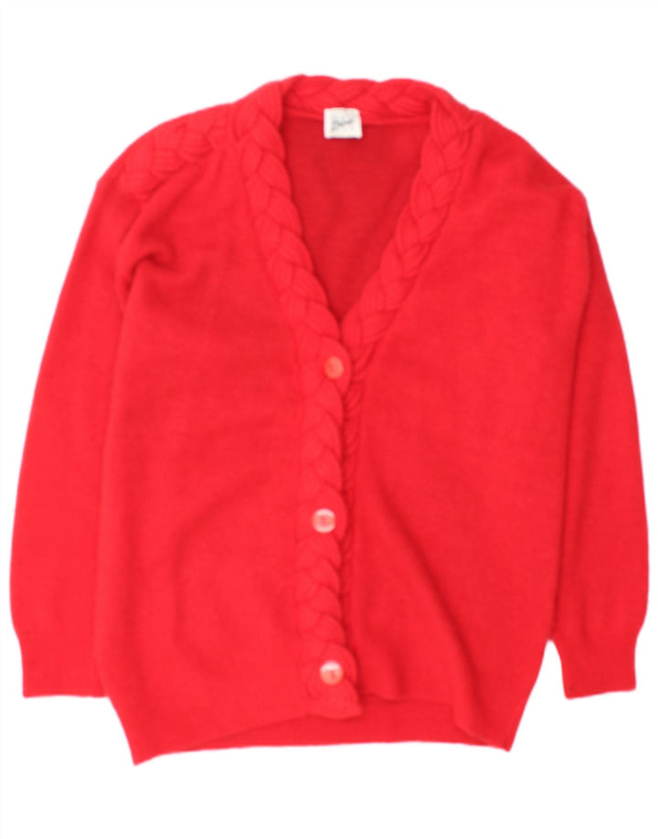Max Dine Cardigan pour femme en laine d'agneau rouge UK 18 XL
