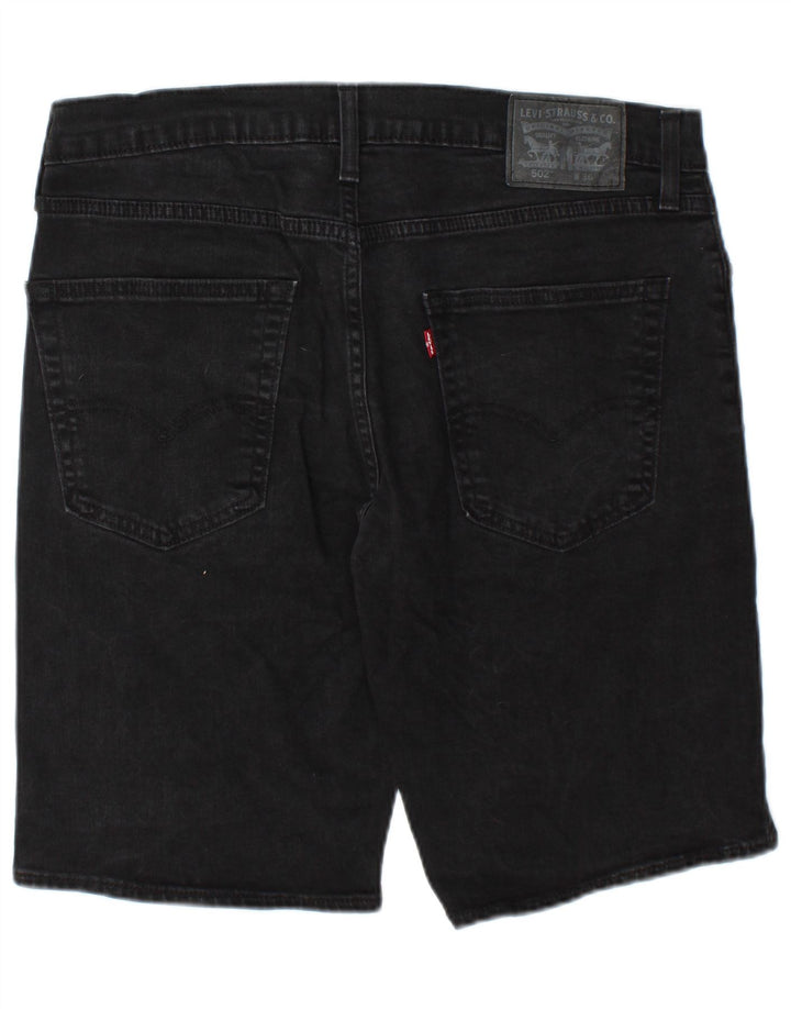 Levi's Short en Jean 502 Homme W36 Large Noir Coton