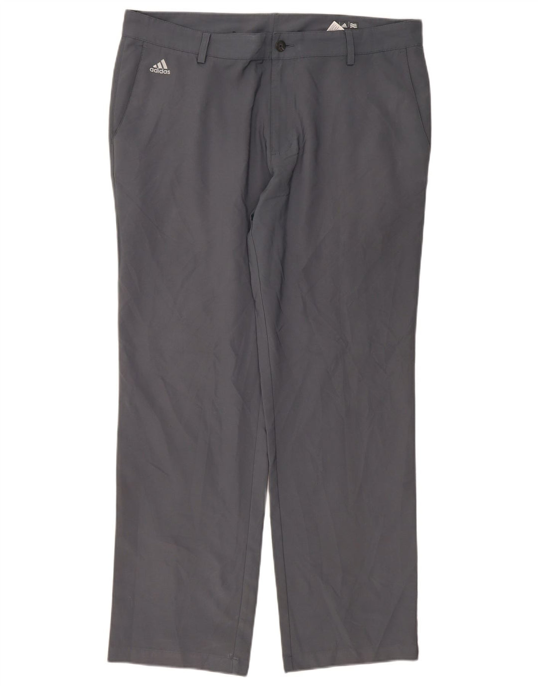 Adidas Pantalon Chino Droit Climalite Homme W38 L32 Gris Polyester