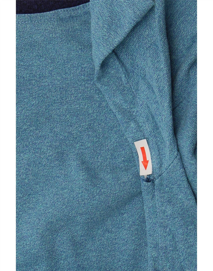 Asics T-Shirt Homme Bleu Moyen Moucheté Coton