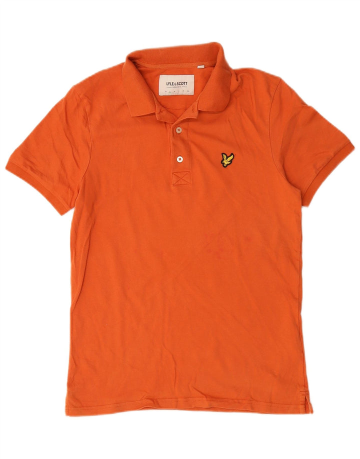 Lyle & Scott Polo Homme Petit Orange Coton