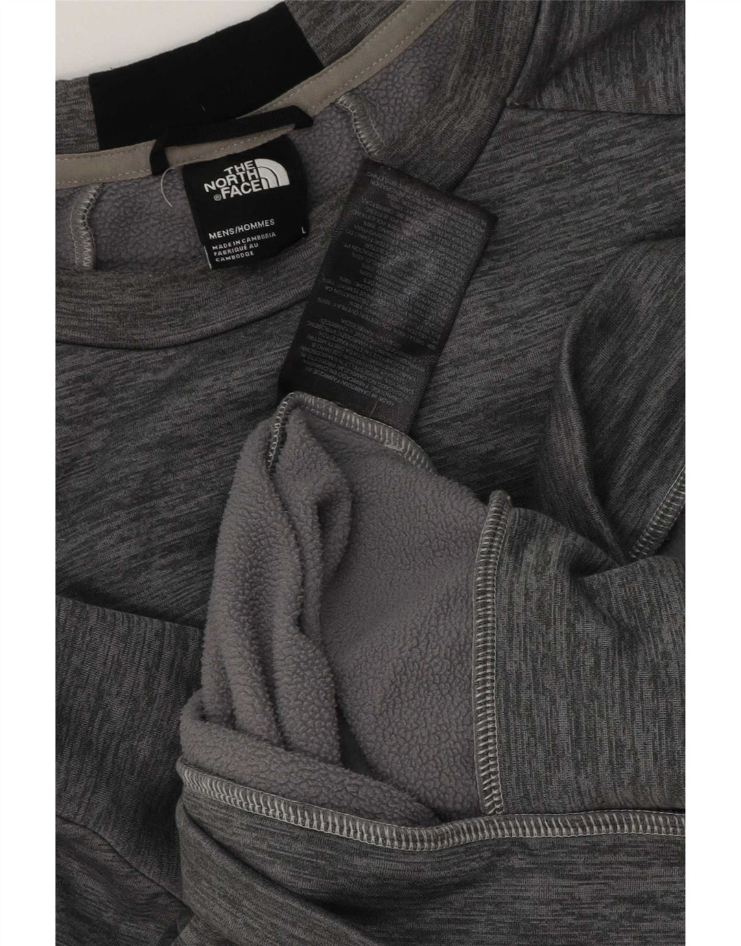 The North Face Sweat-shirt pour homme en polyester color block grand gris