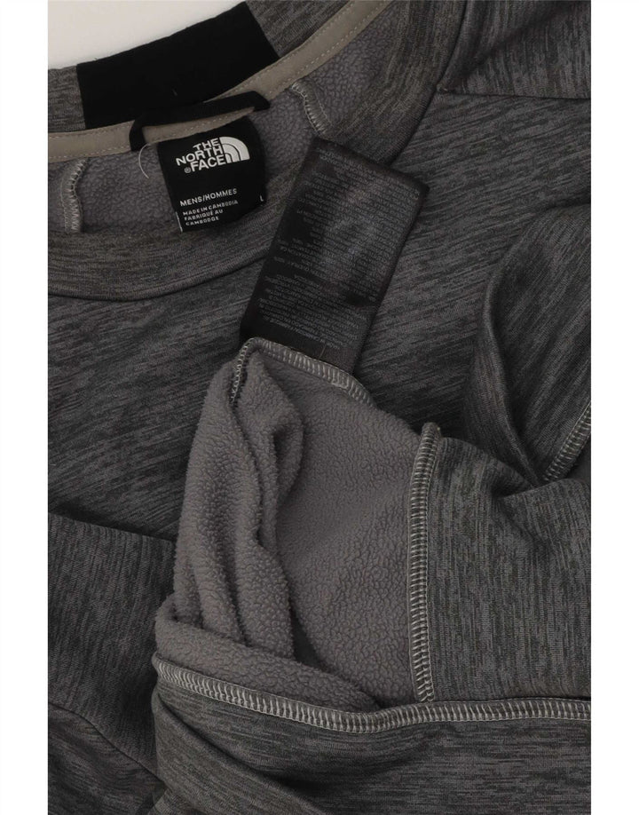 The North Face Sweat-shirt pour homme en polyester color block grand gris