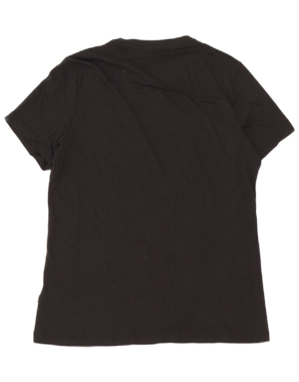 Puma T-shirt graphique pour hommes, grand, noir, coton