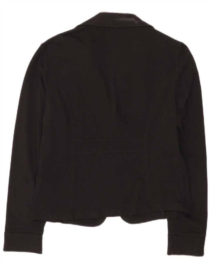 Liu Jo Veste Blazer 1 Bouton Femme UK 18 XL Coton Noir