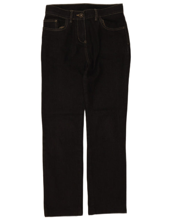 Marks & Spencer Jean droit pour femme UK 8 Small W26 L27 Coton noir
