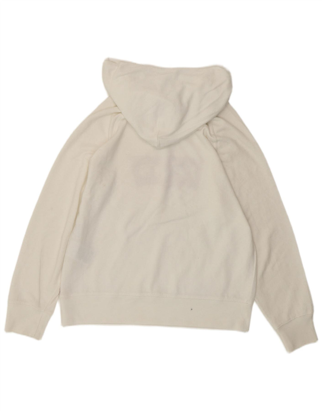 LEVI'S Pull à capuche surdimensionné graphique pour femme UK 10 Petit coton blanc