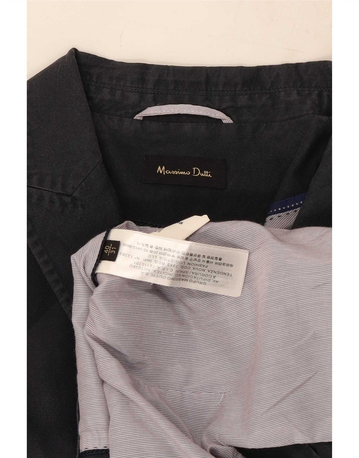 Massimo Dutti Veste blazer 1 bouton pour femme EU 40 Bleu marine moyen