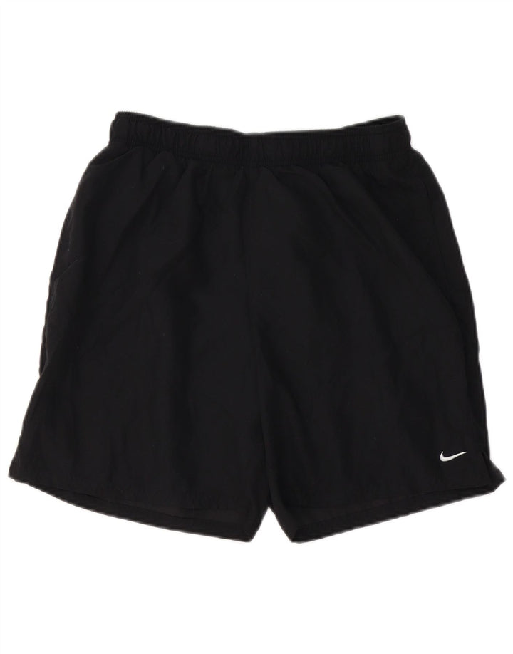 NIKE Short de sport pour femme UK 12 Medium Noir Polyester