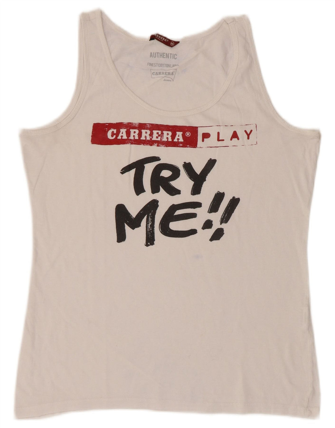 CARRERA Débardeur graphique pour femme UK 12 Medium Blanc