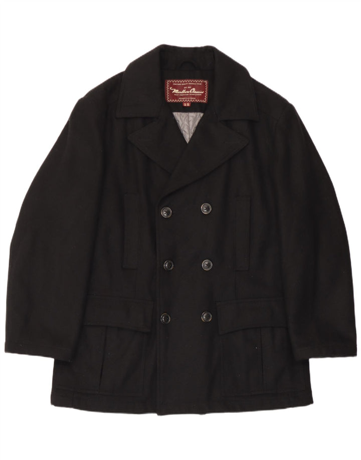 Marlboro Classics Caban Homme EU 48 Laine Noire Moyenne